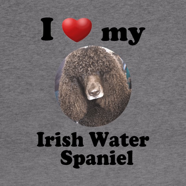 I Love My Irish Water Spaniel by Naves